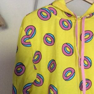 🍩Cute yellow and pink K-pop Donut hoodie